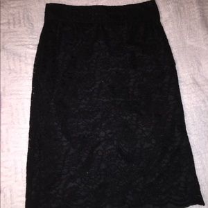Banana Republic Black lace pencil skirt!